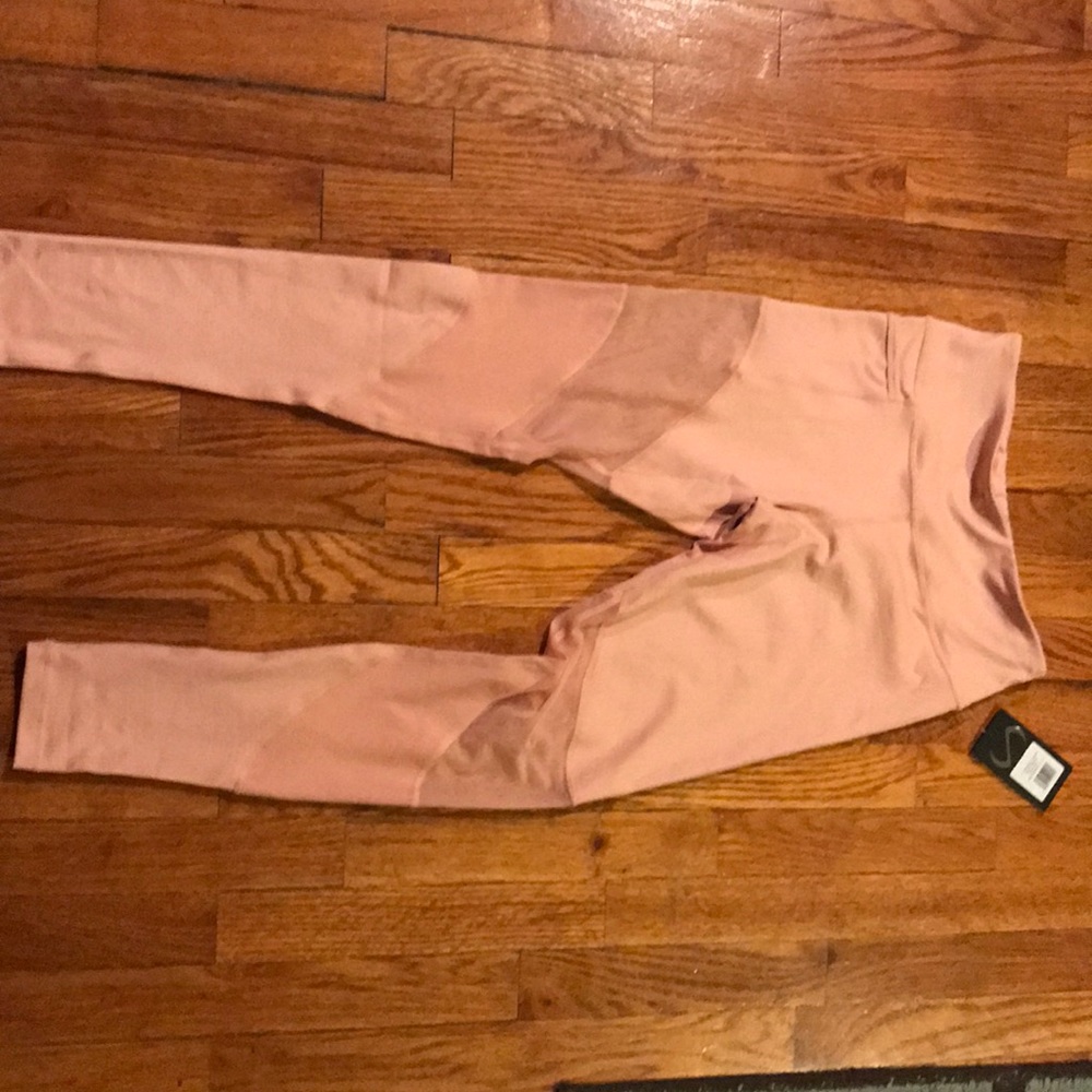 Blush colored leggings